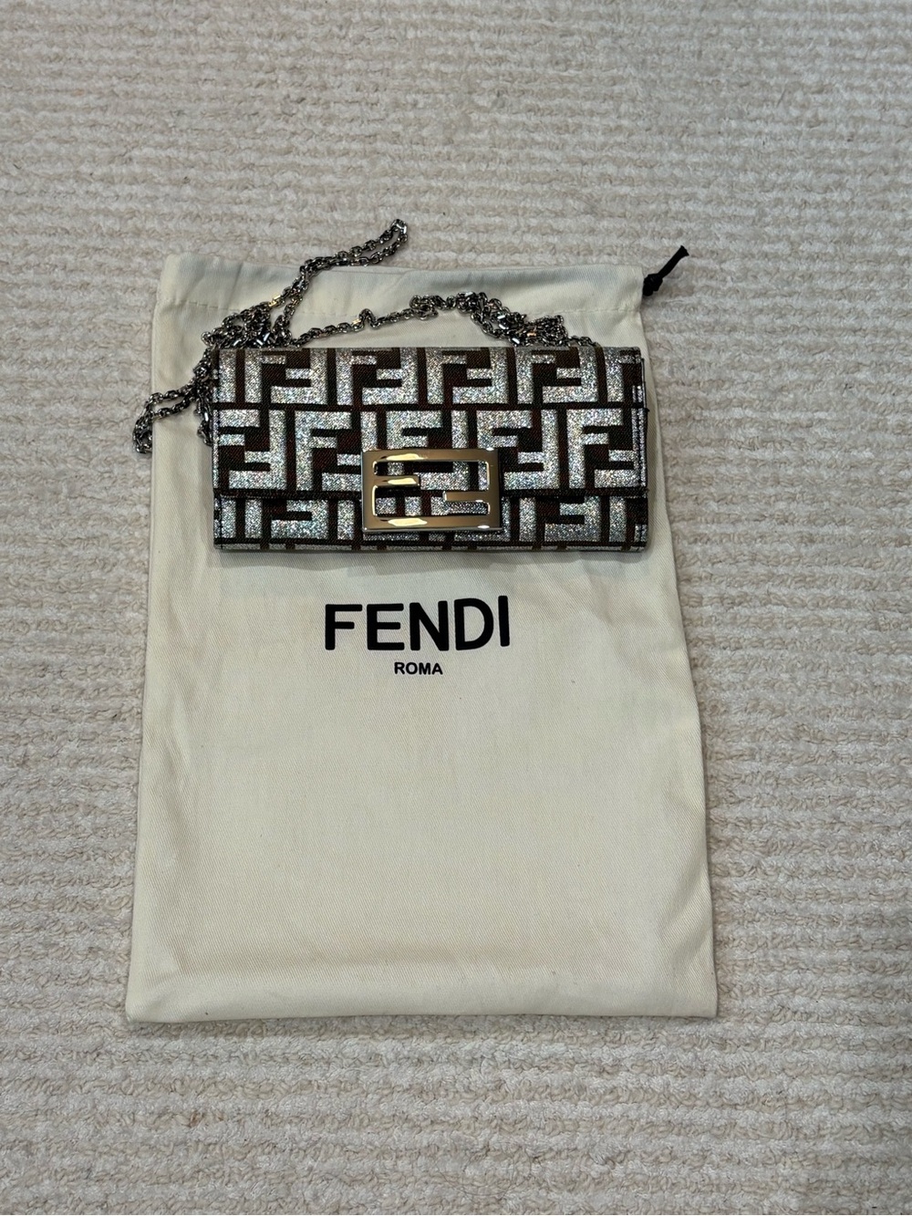 Fendi RARE Continental Wallet on a Chain
